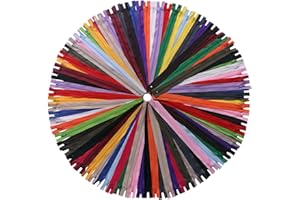YAKA 60 Pack of 18 Inches Mix Nylon Coil Zippers Bulk - Supplies Zippers for Tailor Sewing Crafts (20 Color)