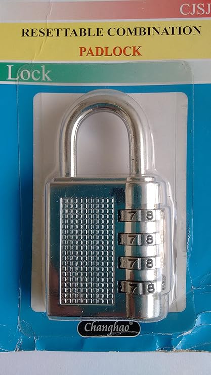 JSC CJSJ Padlock - Resettable Combination Lock