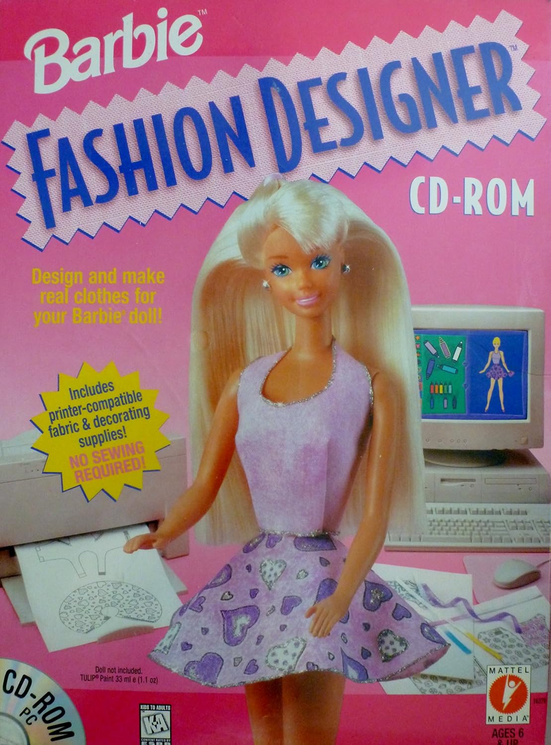 barbie fashion designer cd rom