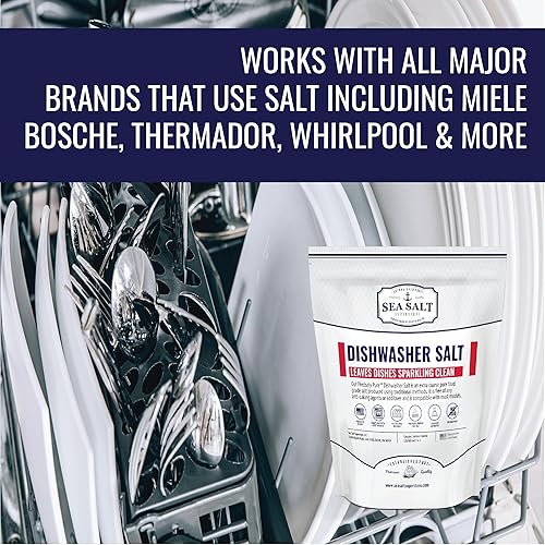 Dishwasher Salt All-Natural Water Softener Salt for Dishwashers