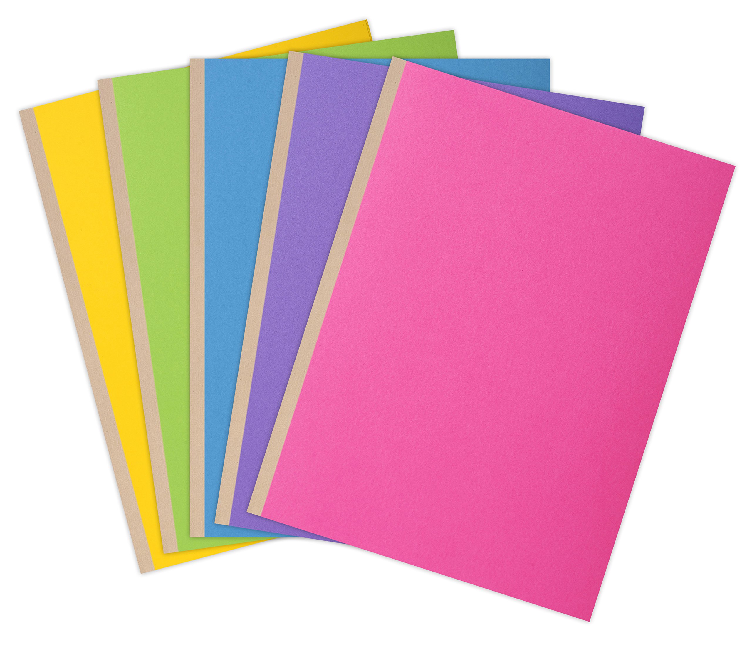 Exacompta - Ref 416000E - Rocks Collection - Expanding Spine Folders - 240 x 320mm in Size, Suitable for A4 Documents, 320gsm Material - Assorted Colours (Pack of 10)