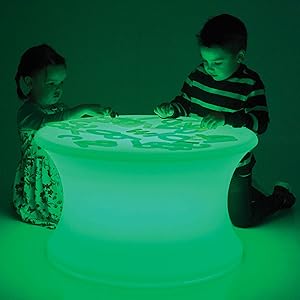TickiT Sensory Mood Light Table - in Home Learning Station for Sensory Play - Light & Color Exploration - Light Box Table - Decorative Table for Kids - Multicolor