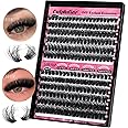 Fluffy Lash Clusters 80D+100D Thick Eyelash Clusters D Curl Cluster Eyelash Extensions Russian Cluster Lashes Wispy Lashes Clusters 234pcs False Mink Eyelashes 10-18mm DIY Lash Extension by Calphdiar