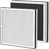 XBWW 2 Packs Europa Replacement Filters Compatible with Afloia Europa Air Cleaner Purifier, 3-in-1 Filtration of Pre-Filter, HEPA Filter and Activated Carbon Filters