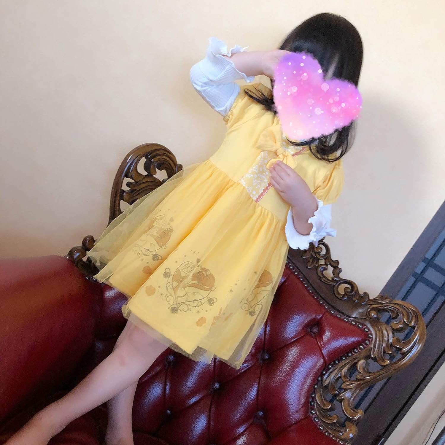 Amazon Co Jp ベル ドレス 普段着 ディズニー プリンセス ドレス 美女と野獣 子供服 コットン ディズニーランド イエロー 100 おもちゃ