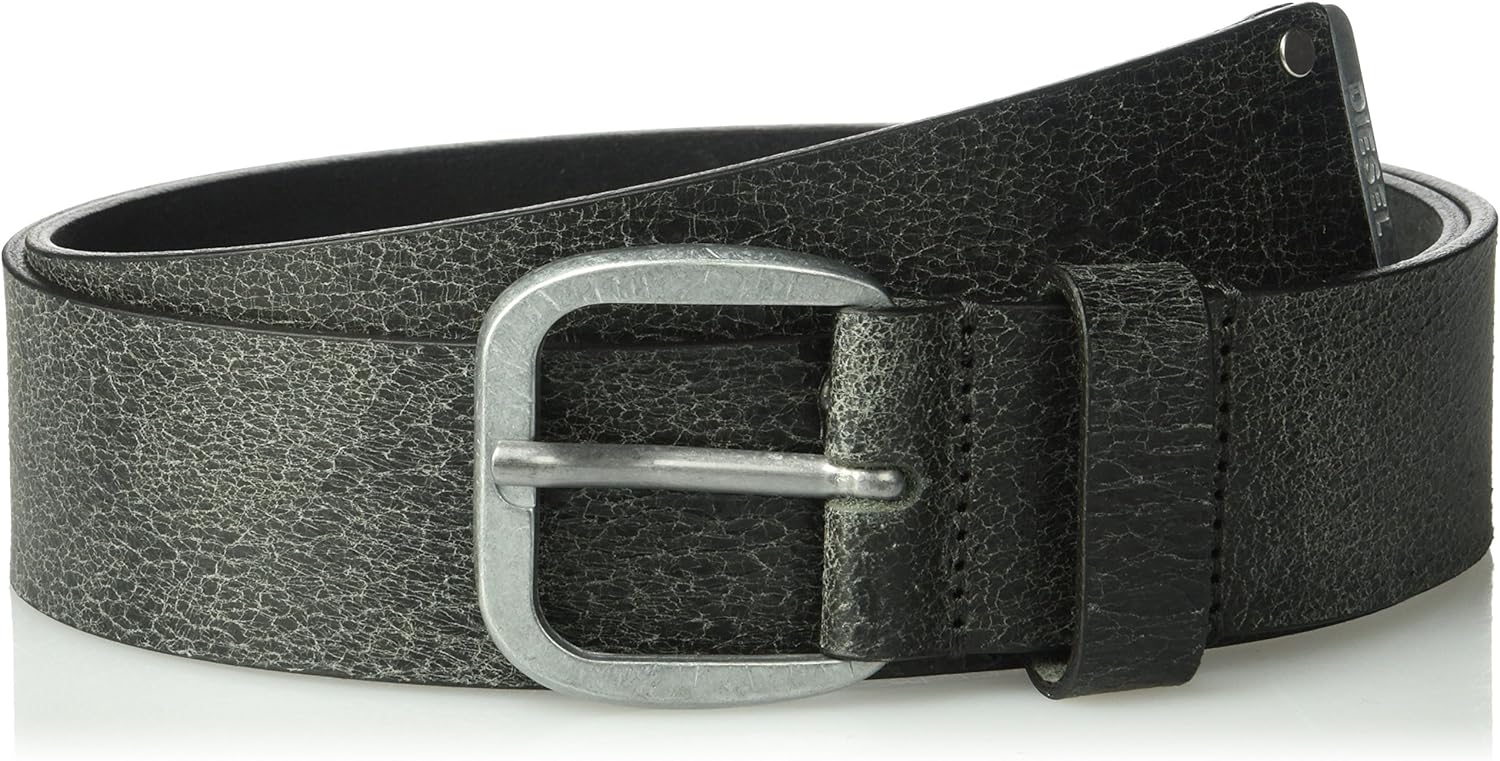 Diesel mensX04707PR080Final Leather Belt Belt black 85 Buy Online