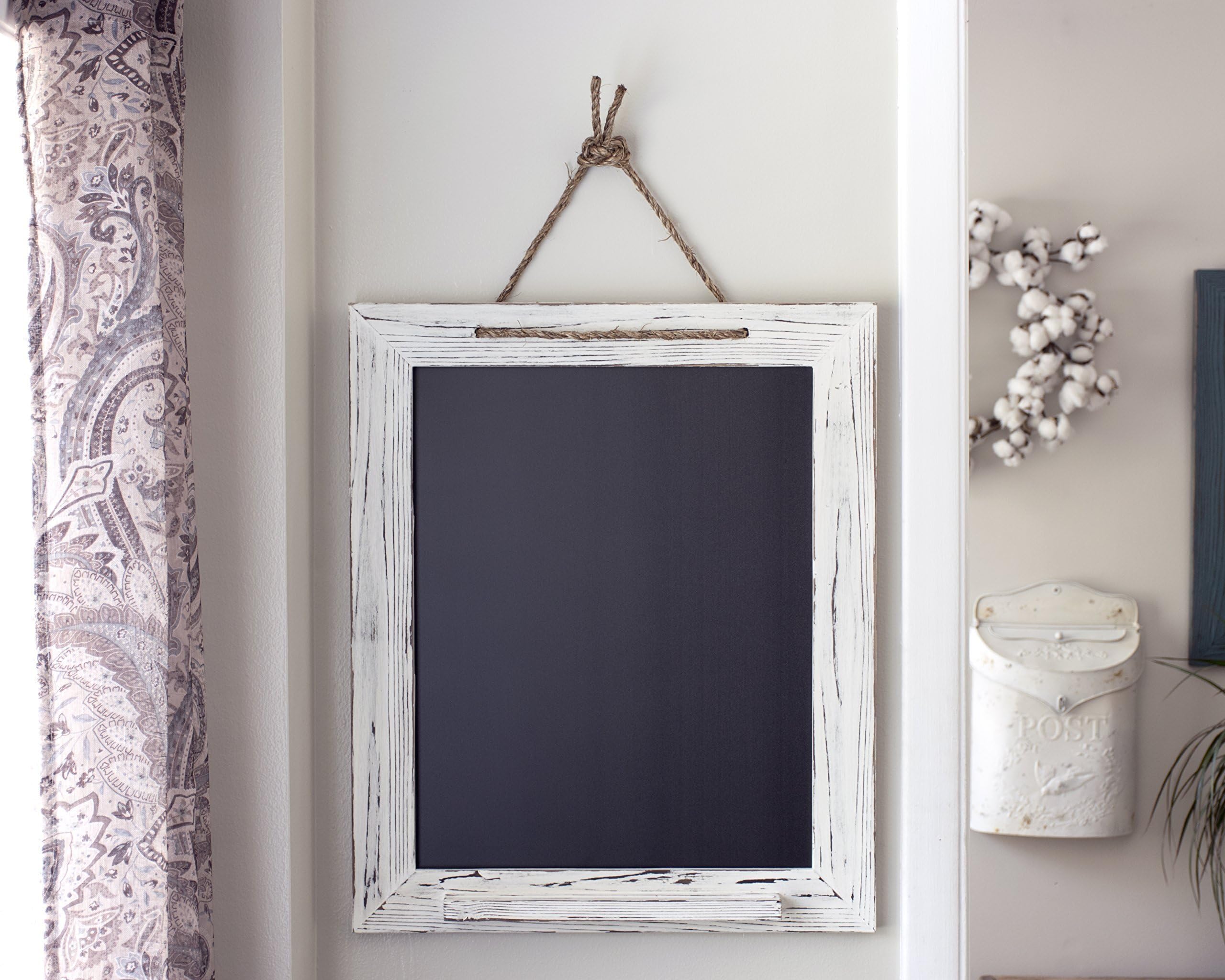 White Shabby Chic Chalk Marker Board 20x24