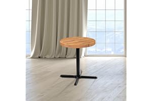 Flash Furniture 24" Round Butcher Block Style Table Top, Natural