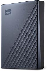 WD My Passport Ultra 6TB Portable External Drive USB-C USB-A Adapter Midnight
