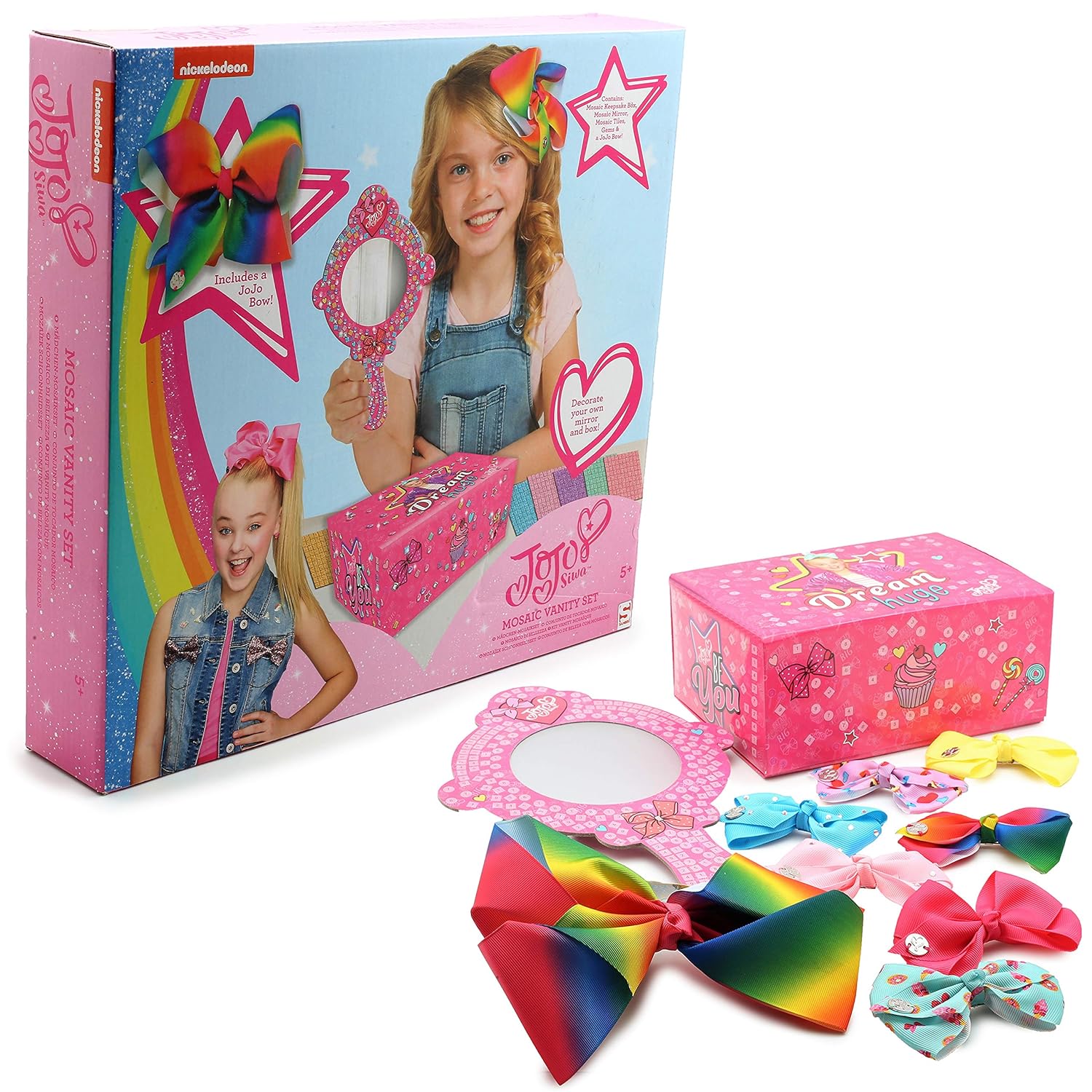 JoJo Siwa Hair Clip Bows Set of 7 One For Everyday Beautiful Hair