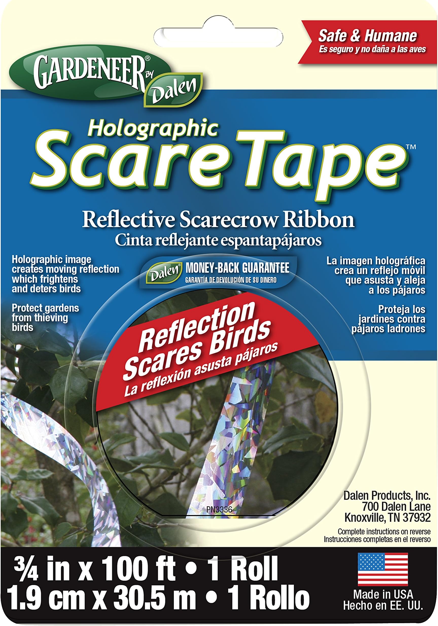 Dalen Products Holographic Scare Tape HST-100 - Pack of 12