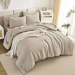 Litanika Comforter Full Size Sets Oatmeal - 7