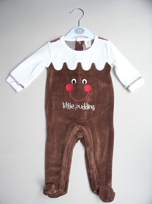 christmas pudding sleepsuit