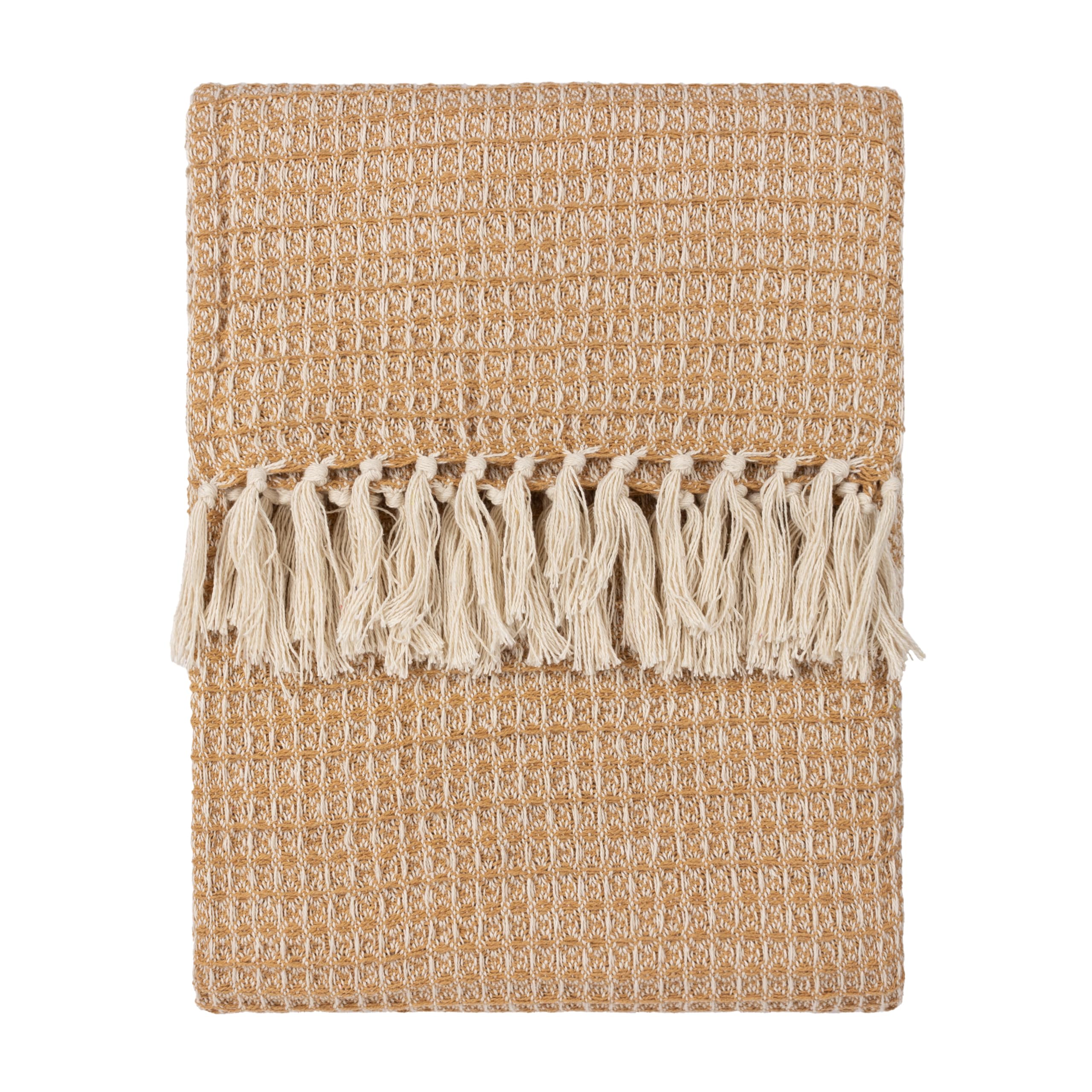 Yard Lorne Waffle Fringed Throw