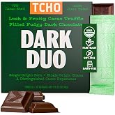 Tcho, Organic Dark Duo Filled Dark Chocolate, 2.47 Ounce