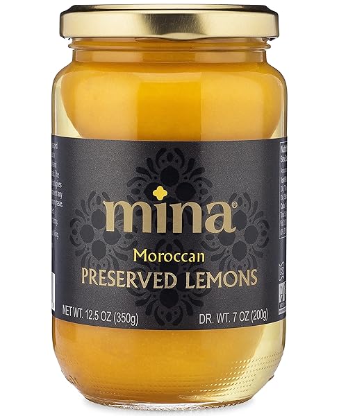 MINA PRESERVED LEMONS – 12.5 OUNCE, AUTHENTIC MOROCCAN...
