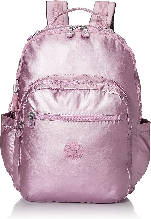 Kipling Damen Seoul XL Backpack LaptopRucksack, Metallic Berry