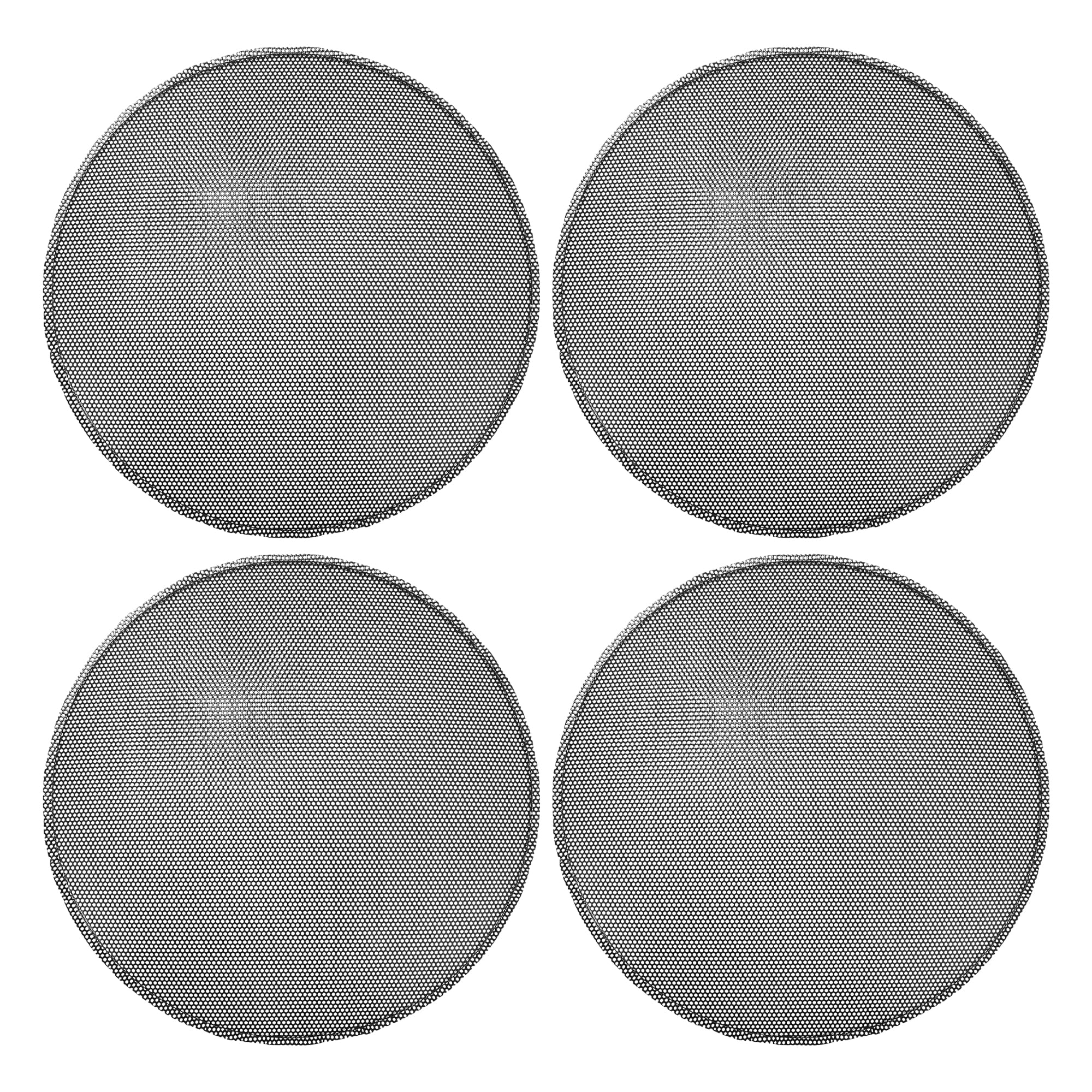 X AUTOHAUX Universal 9 Inch Speaker Grills Mesh for Audio Subwoofer 235x245x12mm Grille without Frame Black - Pack of 4