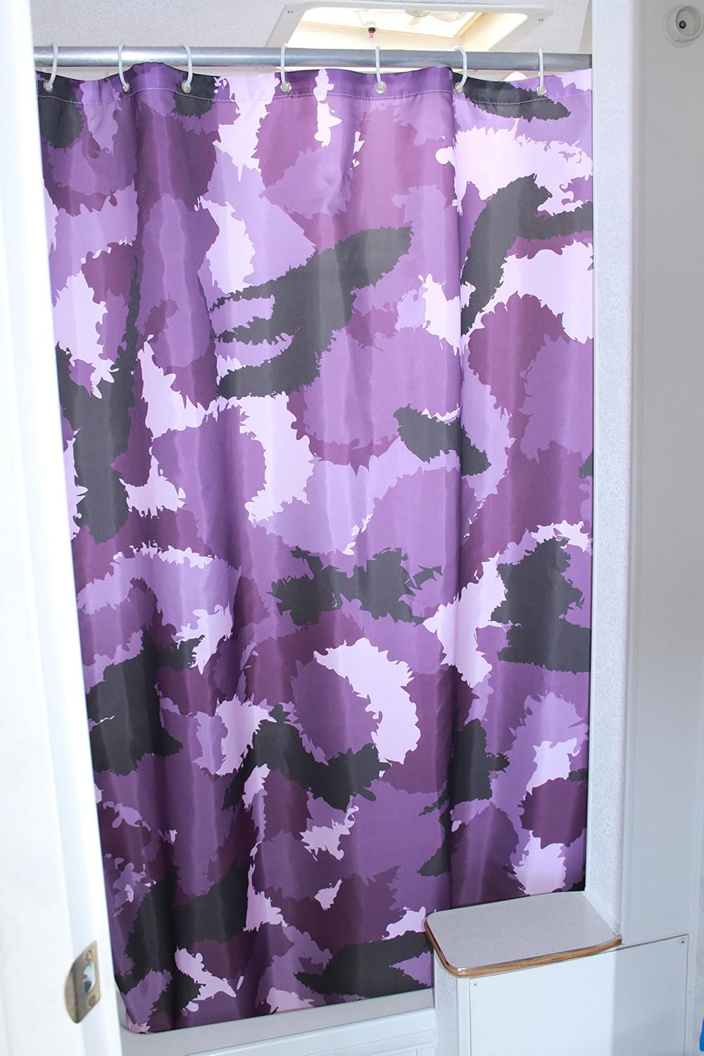 47x64 Multi Solid Elements Rv Shower Camo Curtain Accessories Gear