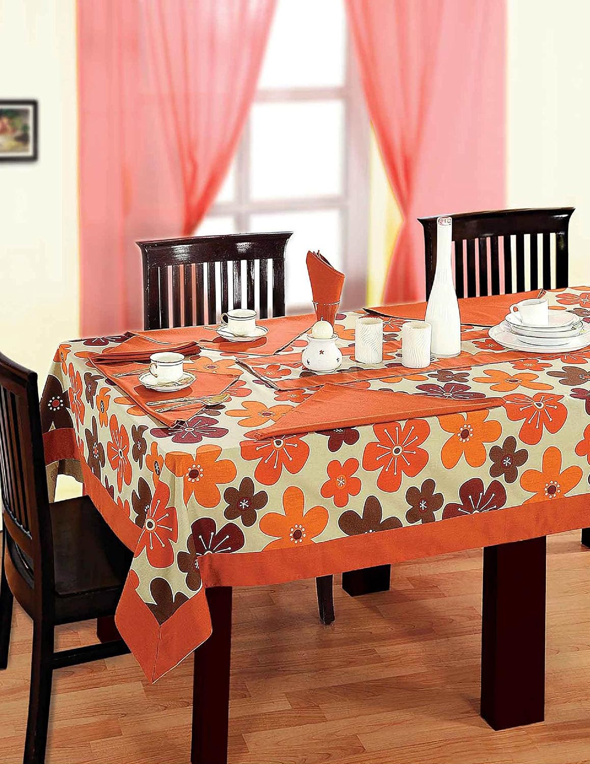 ShalinIndia Banquet Tablecloth 60 x 102 Inches