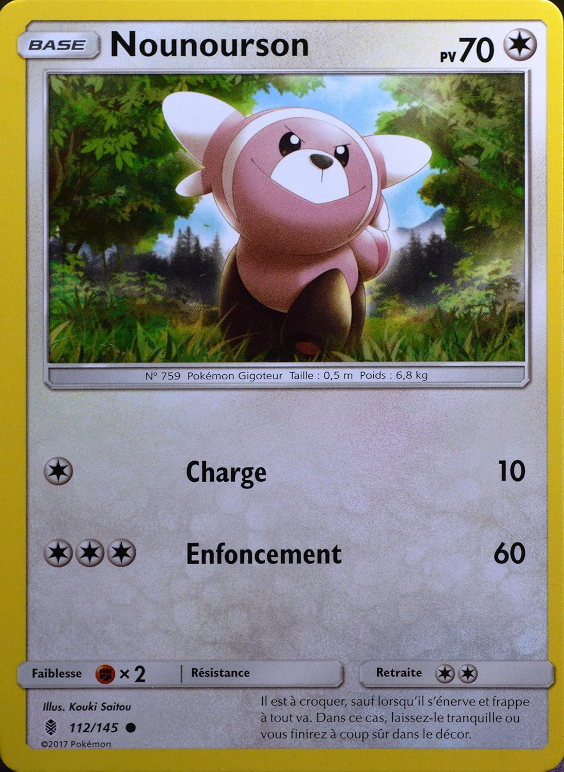 Carte Pokemon 112 145 Nounourson 70 Pv Amazon Fr Jeux Et Jouets