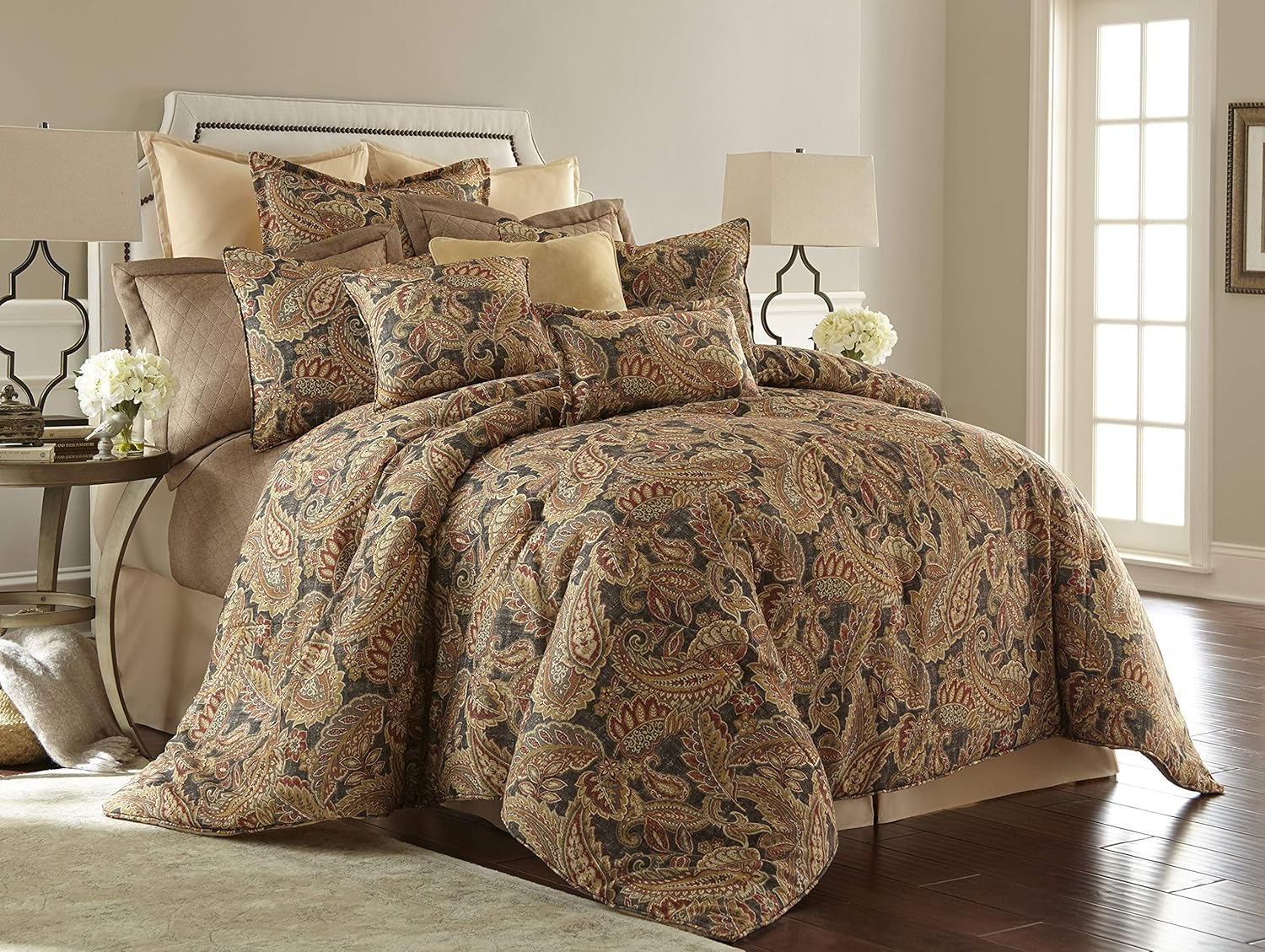 Amazon Com Sherry Kline Venetian Comforter Set King Rust