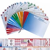 ScrubCheats 50 Nursing Reference Cards, HEAVY Laminated, Scannable QR CODES (4X6 Fits in Scrub Pocket) (MedSurg, Critical Care, Pharm, OB/Peds, Respiratory, Cardiac) WATERPROOF, SPLASHPROOF,