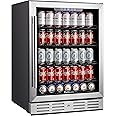 Kalamera 24 inch 154 Cans Capacity Beverage Cooler- Fit Perfectly into 24" Space Built in Counter or Freestanding - for Soda,