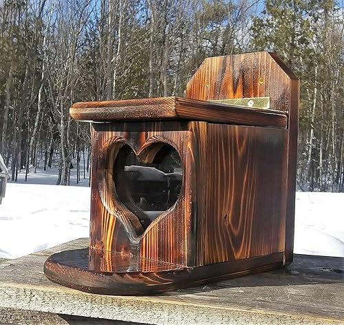 Amazon Com Pop Up Heart Tree Or Fence Mount Squirrel Feeder Cedar