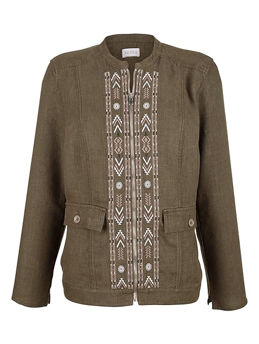 MONA Damen Leinenjacke aus reinem Leinen