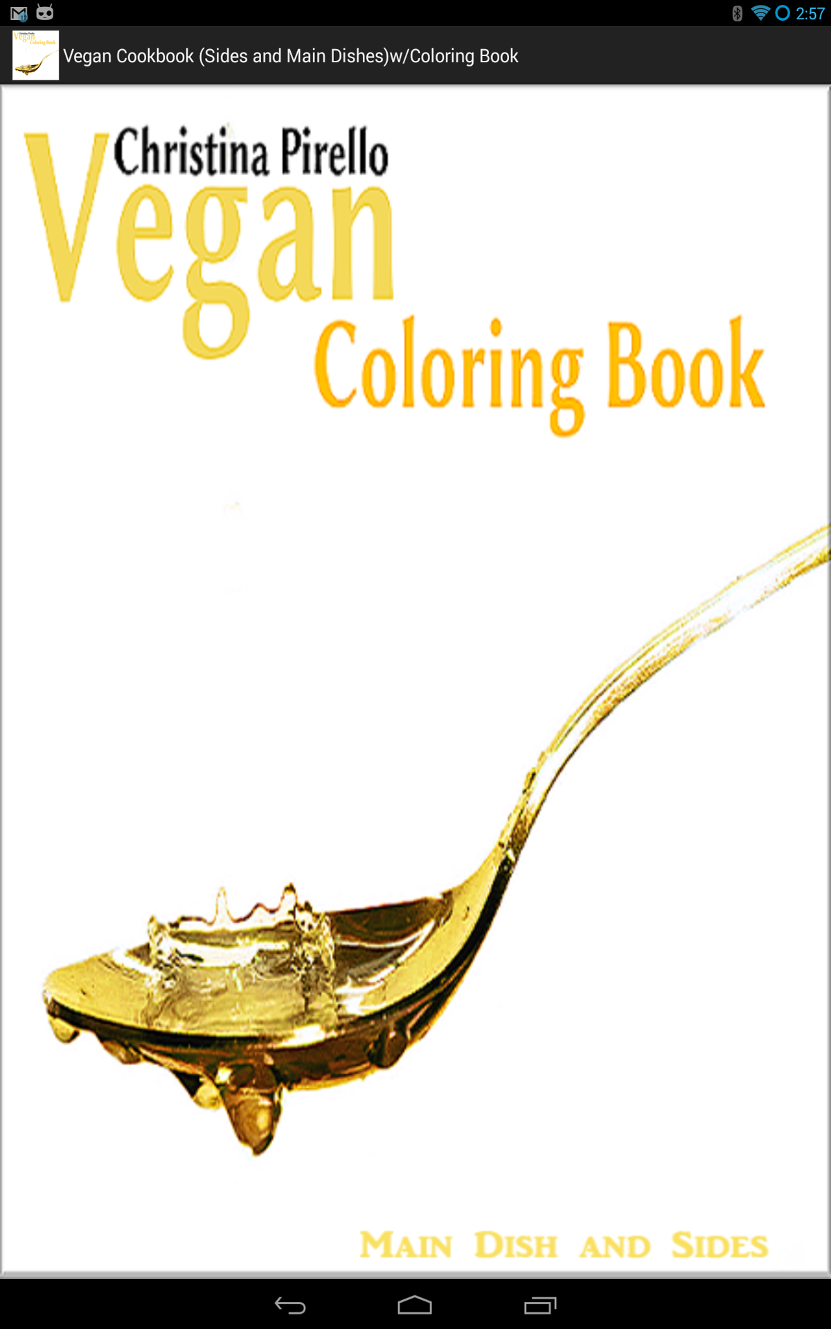 Adult Coloring Book - Vegan Cooking and Coloring (Main and Side Dishes) by Christina Pirello