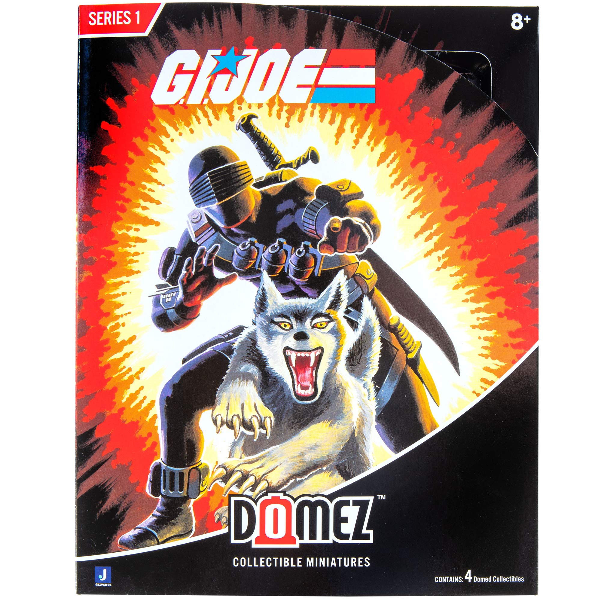Domez G.I. Joe Series 1 Collector’s Box Set - Includes Duke, Snake Eyes, Cobra Commander & Storm Shadow - Authentic & Highly Detailed Collectible Characters - Connect, Collect, Display