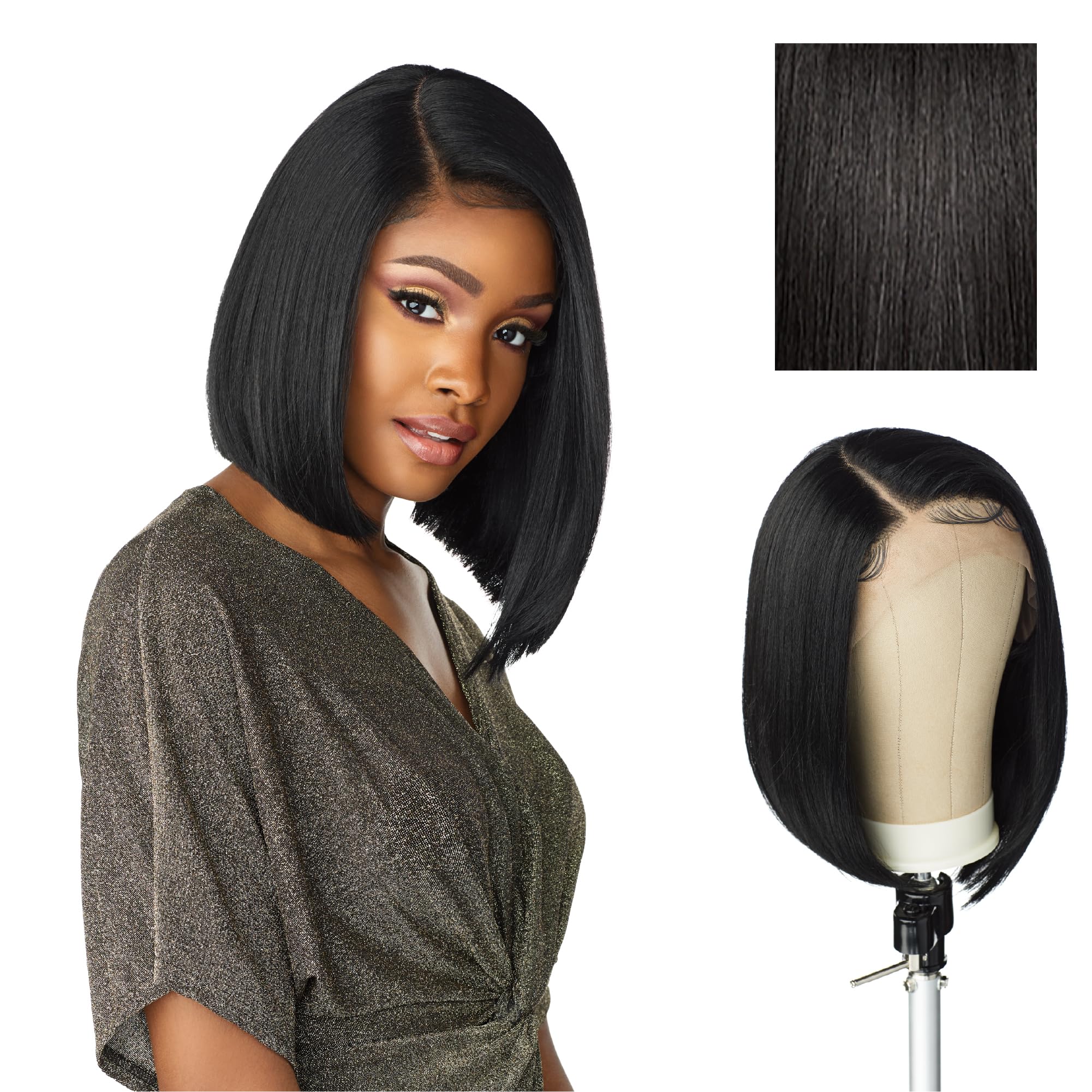 Sensationnel Synthetic HD Lace Front Wig - BUTTA UNIT 1 (1B Off Black)