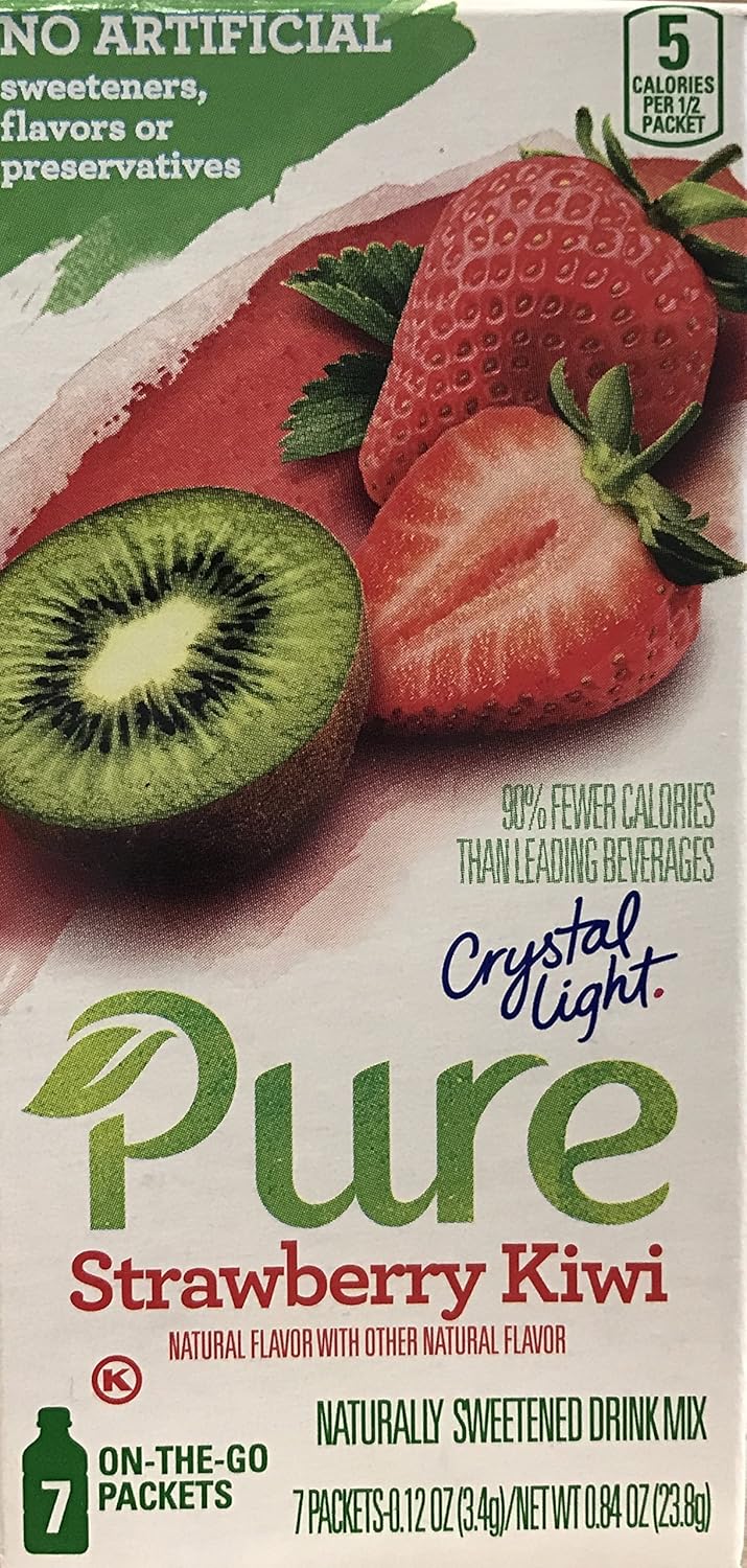 Crystal Light Pure Strawberry Kiwi Drink Mix, 7 OntheGo