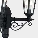 MiniSun Traditional Victorian 2.2m Black 3 Way Outdoor Lamp Post Light view 8