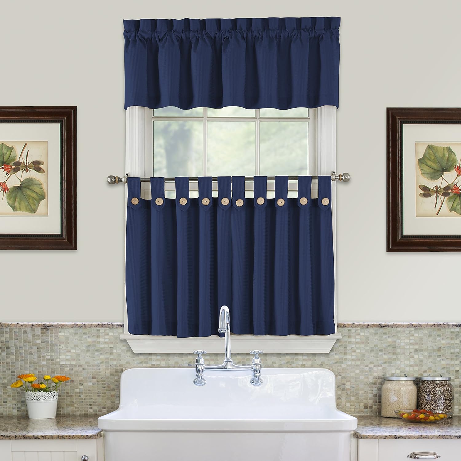 Amazon Com Gpd Newport 60 Inch X 36 Inch Button Tab Top Tier