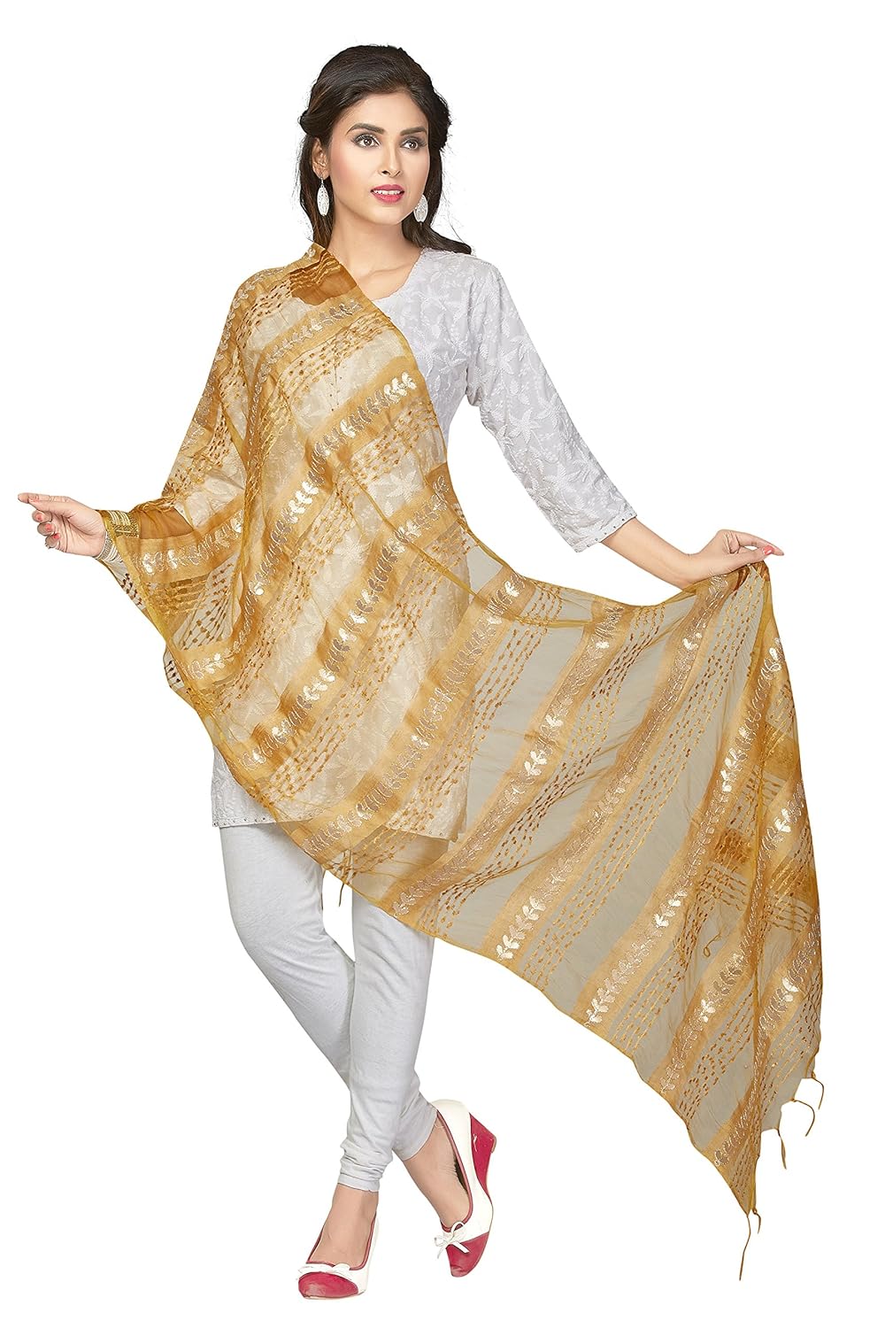 rani saahiba women's art silk dupatta