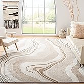 SAFAVIEH Area Rug 8x10 - Fifth Avenue Collection - Large - Beige & Ivory, Handmade Wool, Mid-Century Modern Design, Ideal for