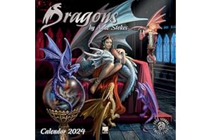 Dragons by Anne Stokes Wall Calendar 2024 (Art Calendar)
