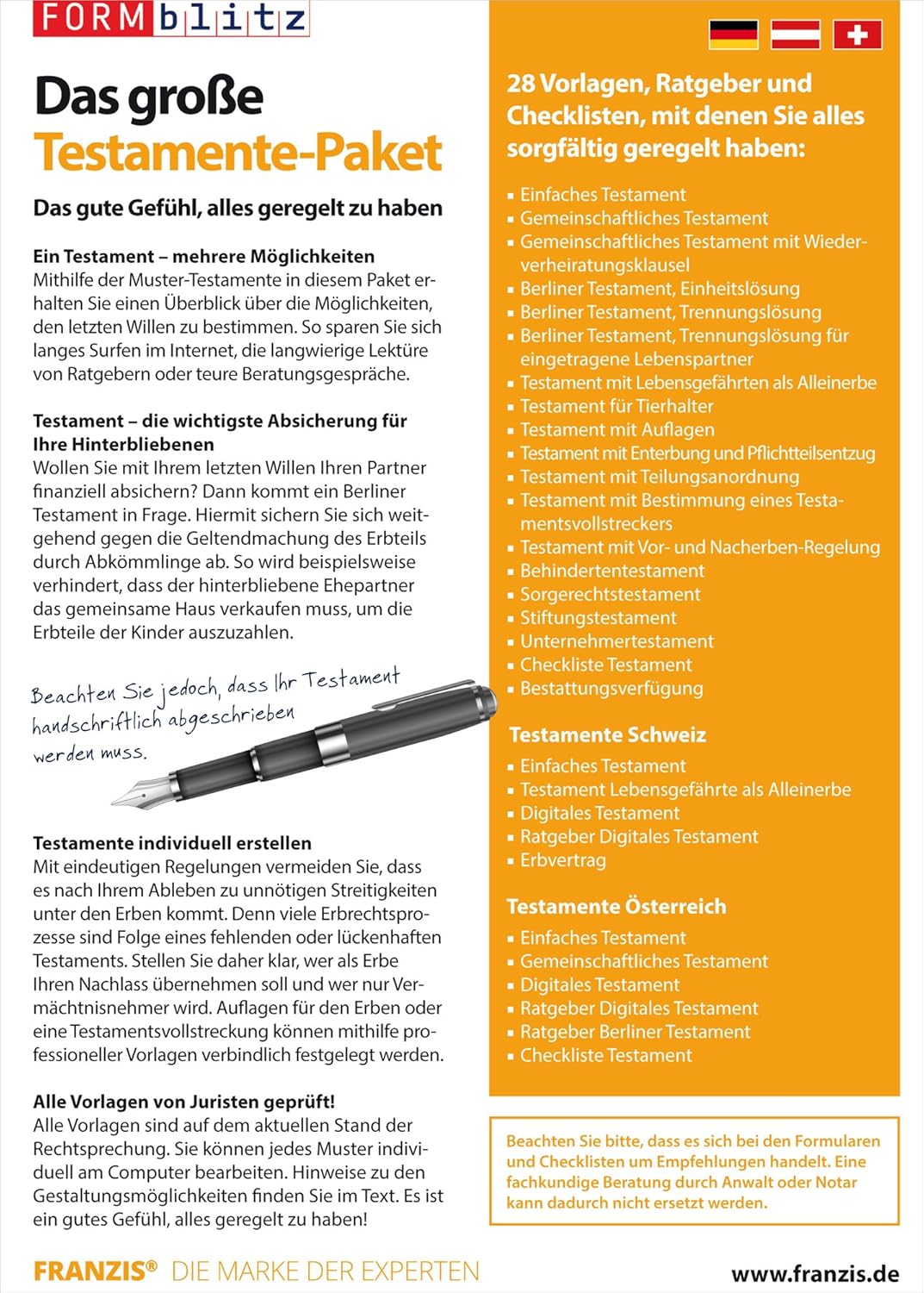 Das Grosse Testamente Paket Amazon De Software