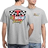 Junk Food NASCAR Racing Logo - Front and Back Unisex Adult NASCAR Fan T-Shirt for Men & Women
