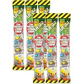 Toxic Waste Atomz Sour Chewy Candy, Assorted Flavors, 6 Pack | Tangy, chewy tube candy in Lemon, Strawberry, and Blue Raspberry. 6-pack value for sharing or stocking up.