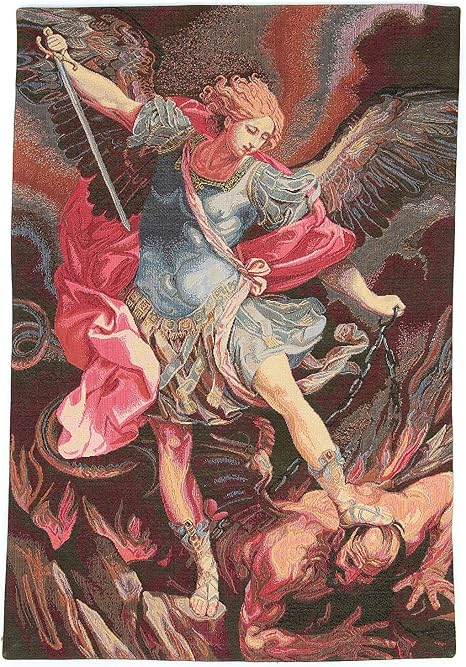 Amazon Co Jp タペストリーinspired Byグイド レーニのセントマイケル エル50 X 30 Cm ホーム キッチン