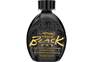 Ed Hardy BLACK XXX Instant Dark Color Tanning Lotion, 13.5 oz