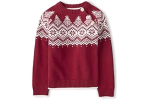 Gymboree Boys' and Toddler Long Sleeve Crew Neck Pullover Sweater