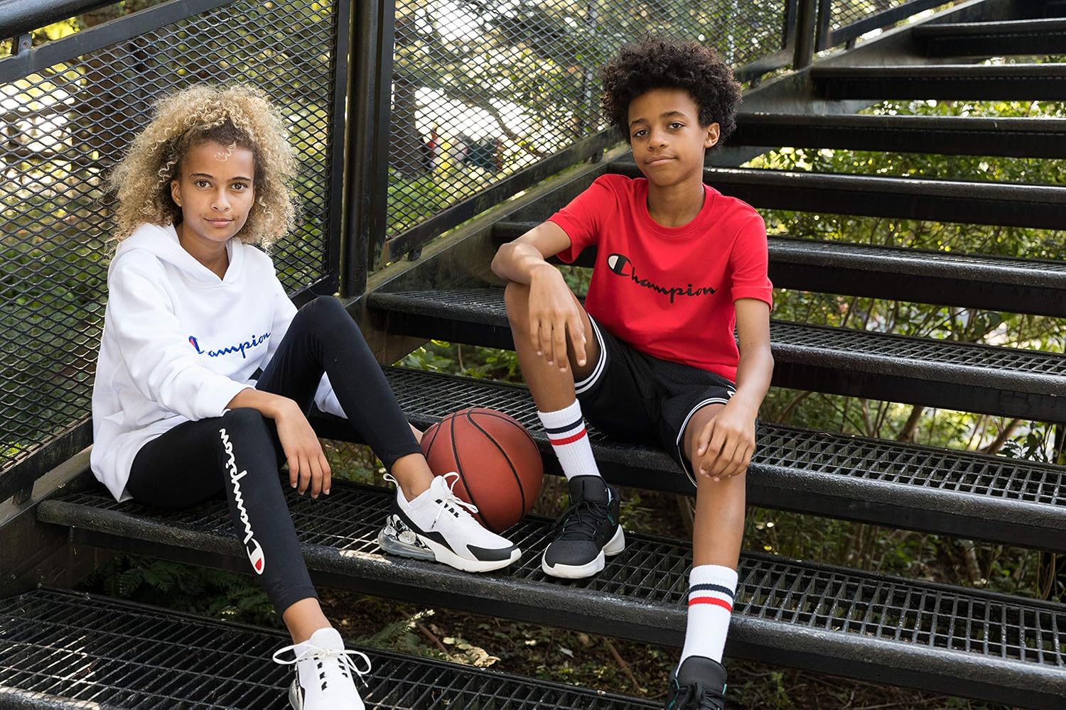 Champion Boys Hertiage Script Mesh Short: Clothing
