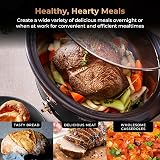 Tower Cavaletto 6.5 L Slow Cooker with 3 Heat Settings Black Rose Gold T16043BLK view 4