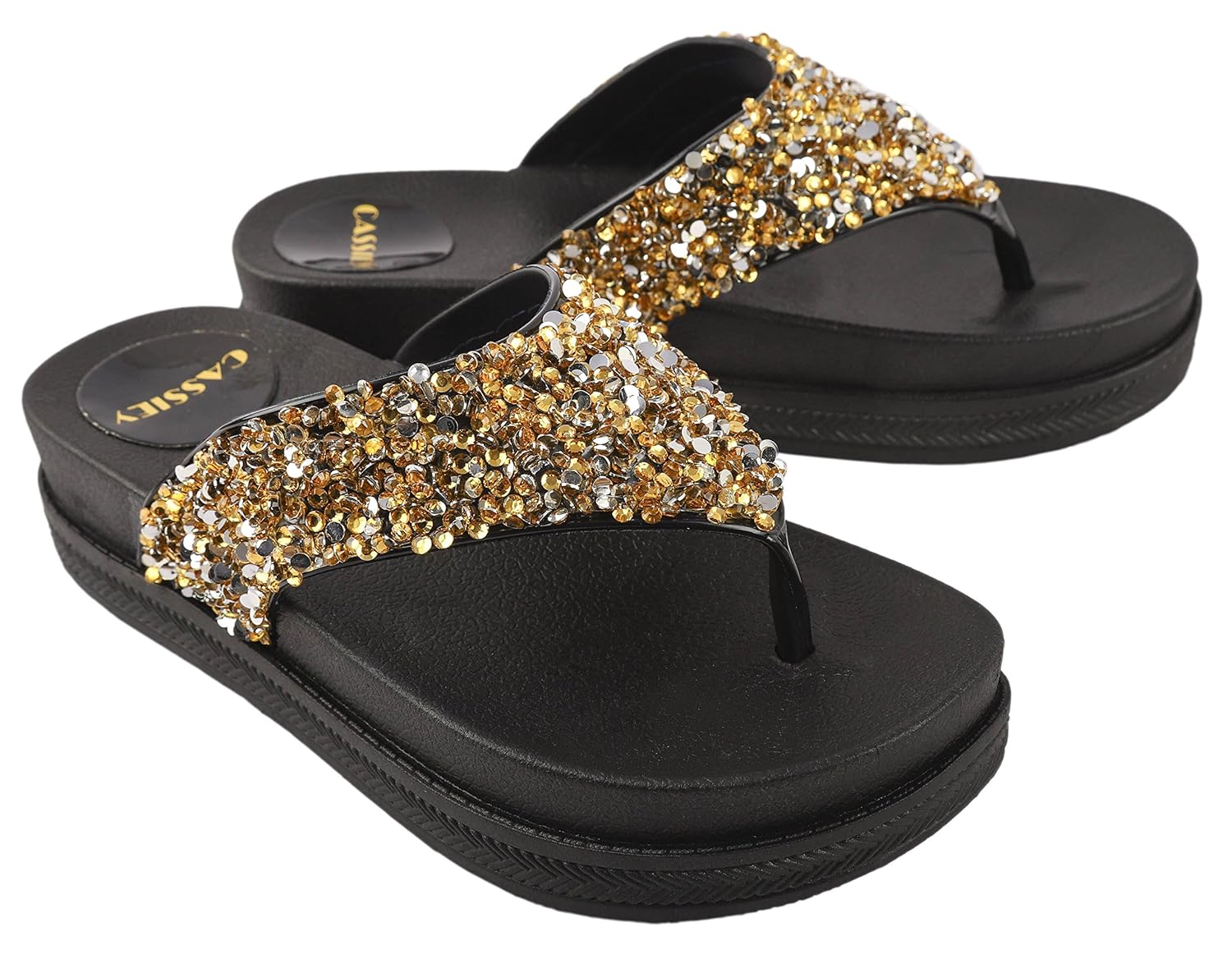 slippers met glitters