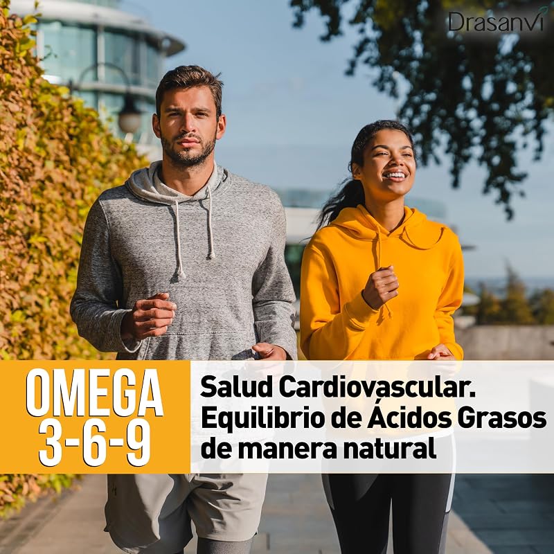 Omega 3-6-9 Drasanvi Nutrabasics con Aceite de Onagra y Lino en 24 Perlas