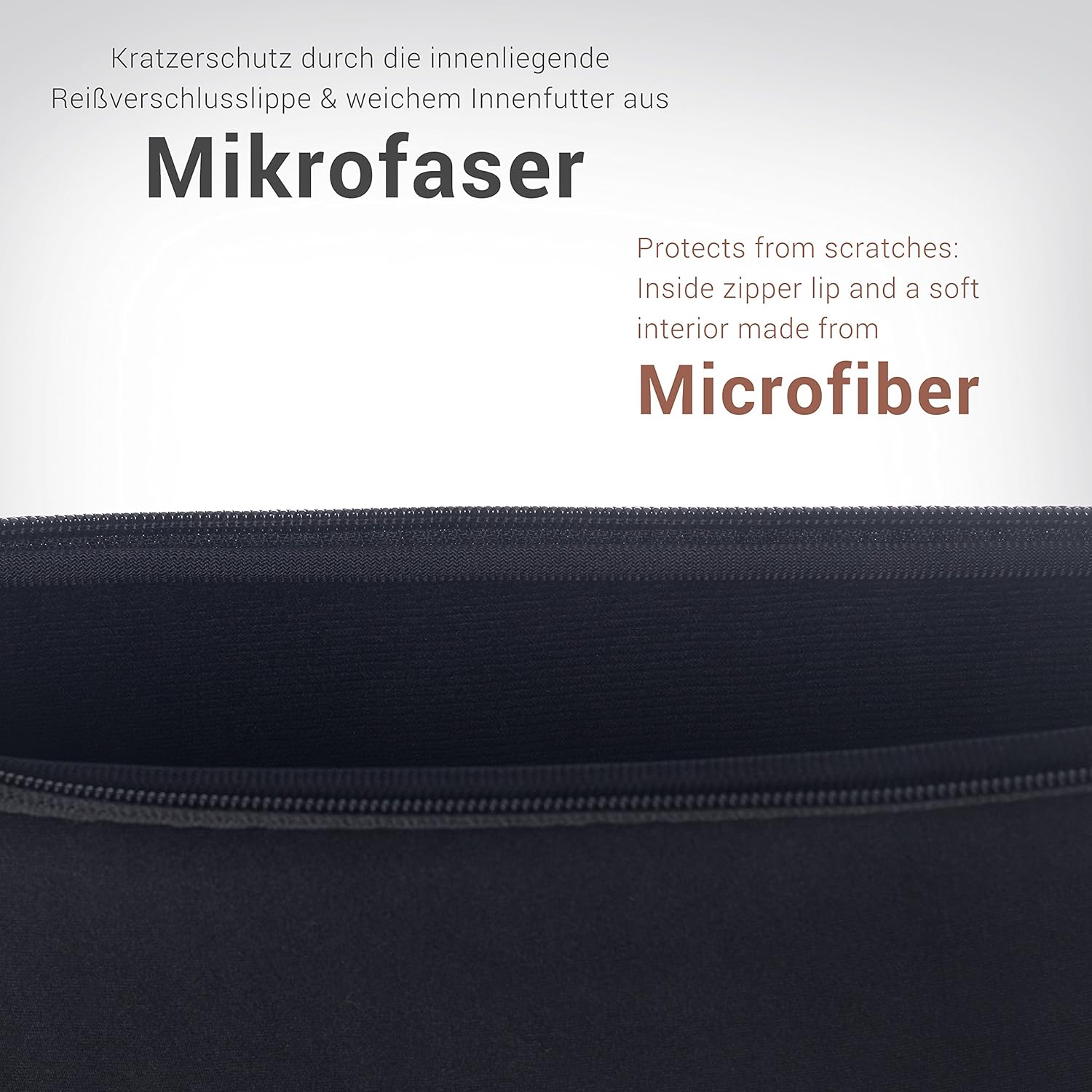 honju DarkRoom Neoprene Bag/Sleeve for 10" Tablet/Notebook/Netbook/Laptop/Ultrabook - black [Big front bag - Image 4